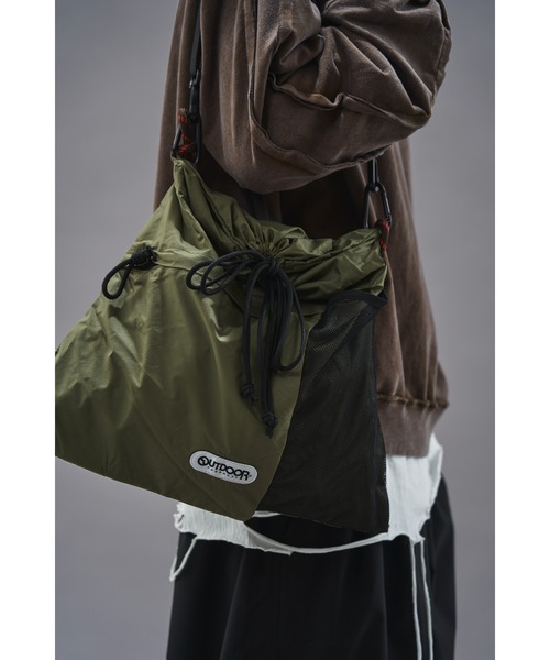 OUTDOOR PRODUCTS（アウトドアプロダクツ）の「OUTDOOR PRODUCTS/アウトドアプロダクツ 別注リップストップバッグ(限定展開)（トートバッグ・メンズ・ブラック/グレー/オリーブ・FREE）」の14枚目の写真