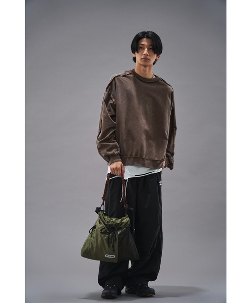 OUTDOOR PRODUCTS（アウトドアプロダクツ）の「OUTDOOR PRODUCTS/アウトドアプロダクツ 別注リップストップバッグ(限定展開)（トートバッグ・メンズ・ブラック/グレー/オリーブ・FREE）」の19枚目の写真