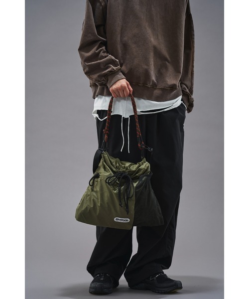 OUTDOOR PRODUCTS（アウトドアプロダクツ）の「OUTDOOR PRODUCTS/アウトドアプロダクツ 別注リップストップバッグ(限定展開)（トートバッグ・メンズ・ブラック/グレー/オリーブ・FREE）」の20枚目の写真