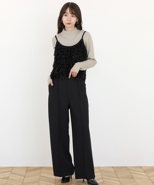 Aletta vita(アレッタビータ)の「ダブルクロスセンターシームワイドパンツ(その他パンツ・レディース・ブラック/ネイビー/ベージュ・L/M)」の13枚目の写真