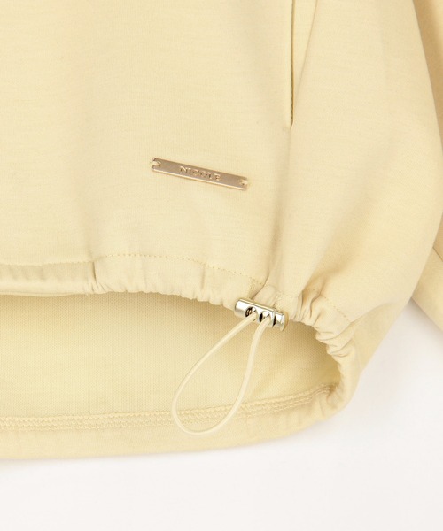 NICOLE white（ニコルホワイト）の「パイピングフルZIPパーカー／ダンボールポンチ（パーカー・レディース・イエロー/オフホワイト/ブラック/ベージュ・FREE）」の13枚目の写真