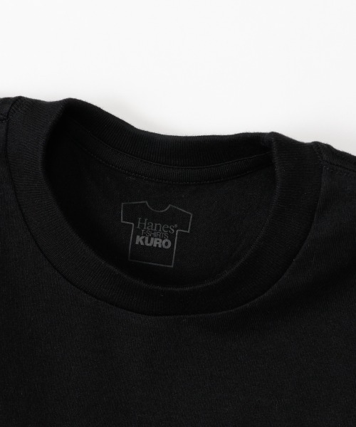 HANES(ヘインズ)の「【HANES/ヘインズ】1P KURO CREW NECK T-SHIRT(Tシャツ/カットソー・メンズ・ブラック・XL/L/M/S)」の5枚目の写真
