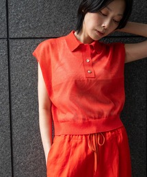 Munich | シアーニットポロプルオーバー(ニット/セーター)