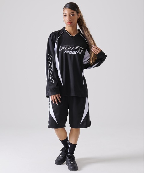 FUBU( フブ)の「FUBU フブ ブランド ロゴ ワッペン 刺繍 アメカジ 軽量 メッシュ ジャージ レーシング ショートパンツ ハーフパンツ(その他パンツ・メンズ・ブラック/ホワイト・XXL/XL/L/M)」の21枚目の写真