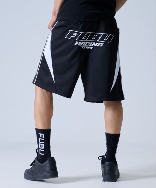 入手困難 即納 送料込 フブ FUBU ハーフパンツ ジャージ セール】FUBU フブ ブランド ロゴ ワッペン 刺繍 アメカジ 軽量