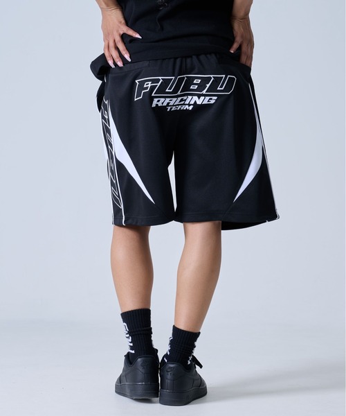 FUBU( フブ)の「FUBU フブ ブランド ロゴ ワッペン 刺繍 アメカジ 軽量 メッシュ ジャージ レーシング ショートパンツ ハーフパンツ(その他パンツ・メンズ・ブラック/ホワイト・XXL/XL/L/M)」の19枚目の写真