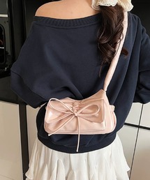 フェイクレザー ギャザーハンドルバッグ 秋物 秋服 2026年秋冬