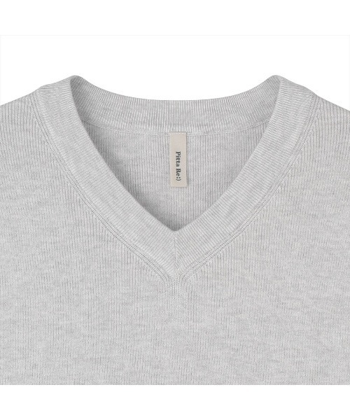 TOKYO SHIRTS（トウキョウシャツ）の「畔編みVネック レディースニットベスト（ベスト・レディース・ネイビー/グレー/オフホワイト・LL/M/L）」の12枚目の写真