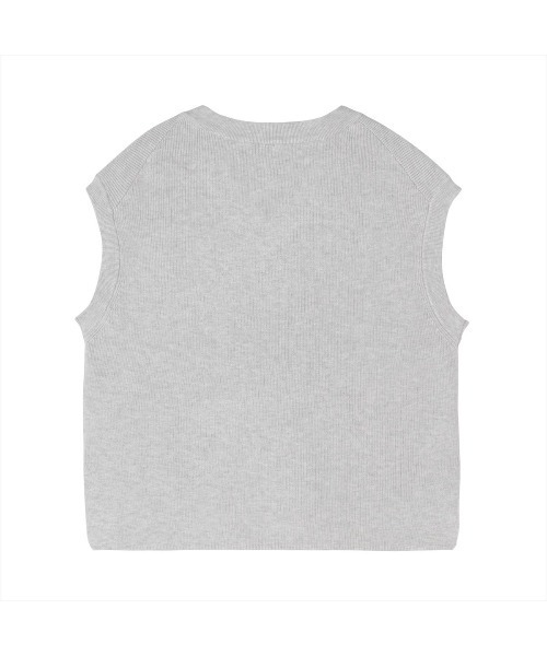 TOKYO SHIRTS（トウキョウシャツ）の「畔編みVネック レディースニットベスト（ベスト・レディース・ネイビー/グレー/オフホワイト・LL/M/L）」の11枚目の写真