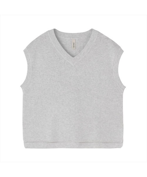 TOKYO SHIRTS（トウキョウシャツ）の「畔編みVネック レディースニットベスト（ベスト・レディース・ネイビー/グレー/オフホワイト・LL/M/L）」の10枚目の写真