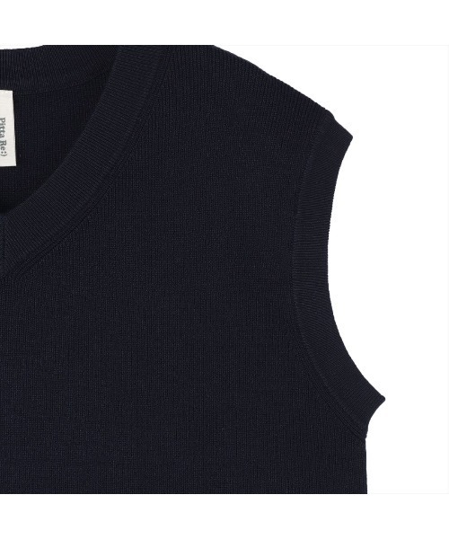 TOKYO SHIRTS（トウキョウシャツ）の「畔編みVネック レディースニットベスト（ベスト・レディース・ネイビー/グレー/オフホワイト・LL/M/L）」の20枚目の写真