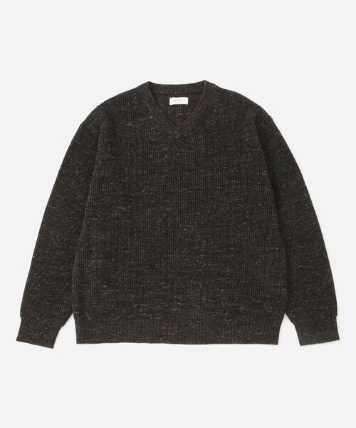 Saturdays NYC（サタデーズ ニューヨークシティ ）の「Charles V-neck Sweater（ニット/セーター・メンズ・ブラック/オフホワイト・L/M/S）」の20枚目の写真