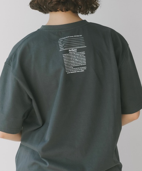WILD THINGS（ワイルドシングス）の「WILD THINGS/ワイルドシングス ARMY TAG PRINT TEE 半袖Tシャツ（Tシャツ/カットソー・メンズ・オリーブ/ブラック/ホワイト/チャコール・XL/L/M）」の3枚目の写真