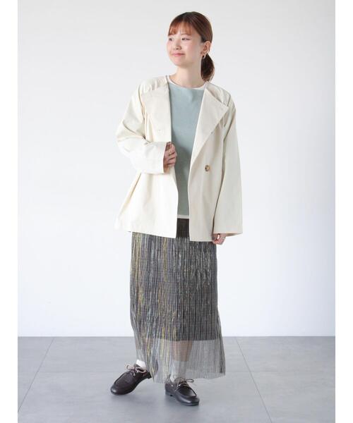 Lugnoncure（ルノンキュール）の「ミラノリブボートネックニット（ニット/セーター・レディース・ミント/サックスブルー/チャコールグレー/イエロー・F）」の19枚目の写真