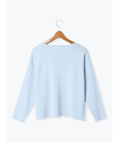 Lugnoncure（ルノンキュール）の「ミラノリブボートネックニット（ニット/セーター・レディース・ミント/サックスブルー/チャコールグレー/イエロー・F）」の7枚目の写真