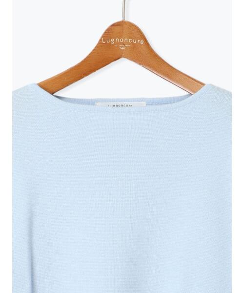 Lugnoncure（ルノンキュール）の「ミラノリブボートネックニット（ニット/セーター・レディース・ミント/サックスブルー/チャコールグレー/イエロー・F）」の8枚目の写真
