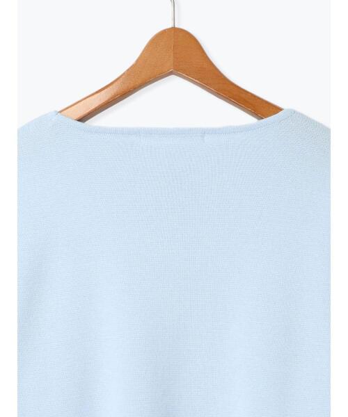 Lugnoncure（ルノンキュール）の「ミラノリブボートネックニット（ニット/セーター・レディース・ミント/サックスブルー/チャコールグレー/イエロー・F）」の11枚目の写真