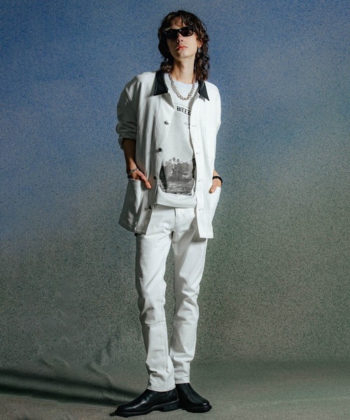 CRIMIE（クライミー）の「LEATHER COLLAR TWILL STRETCH COVER
