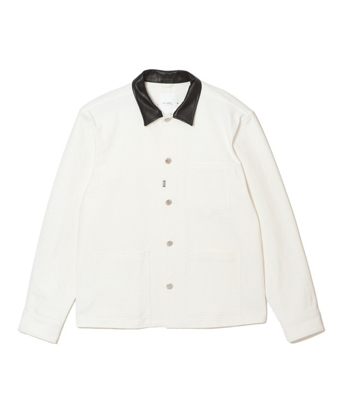 CRIMIE COVER ALL JACKET サイズXS CRIMIE（クライミー）の「LEATHER COLLAR TWILL STRETCH COVER