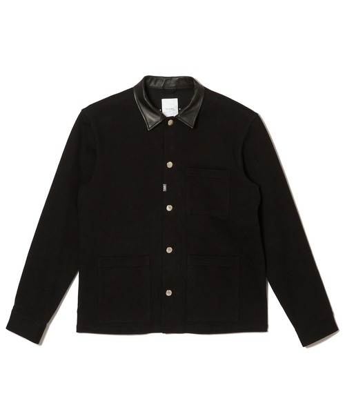CRIMIE COVER ALL JACKET サイズXS CRIMIE（クライミー）の「LEATHER COLLAR TWILL STRETCH COVER