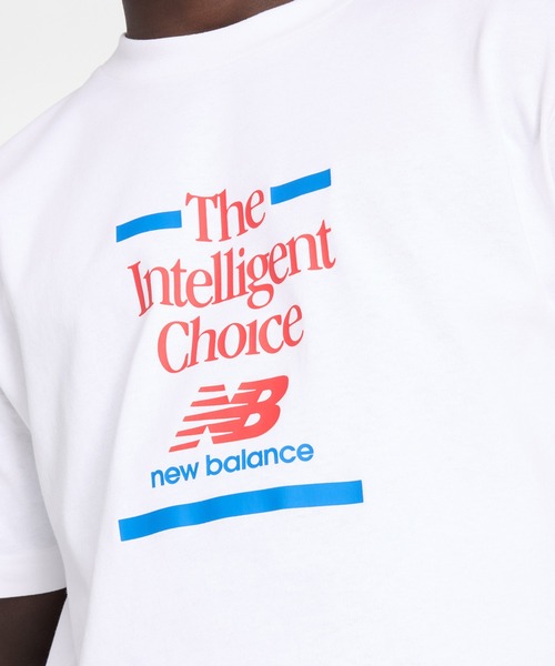 NEW BALANCE（ニューバランス）の「Athletics Choice ショートスリーブTシャツ（Tシャツ/カットソー・メンズ・ホワイト/ネイビー・SMALL/XX-LARGE/X-LARGE/LARGE/MEDIUM）」の5枚目の写真