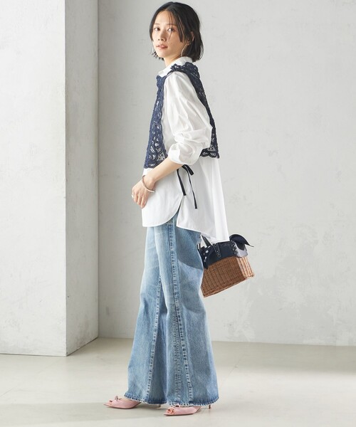 Heriter（エリテ）の「【SHIPS別注】Heriter:バテンパーツ ベスト（ベスト・レディース・ネイビー・ONE SIZE）」の5枚目の写真