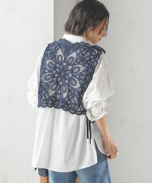 Heriter（エリテ）の「【SHIPS別注】Heriter:バテンパーツ ベスト（ベスト・レディース・ネイビー・ONE SIZE）」の15枚目の写真