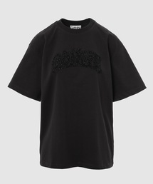 GANNI ドロップショルダー ハート Tシャツ 【関税込】 関送込【Ganni 】コットンドロップショルダーハートTシャツ