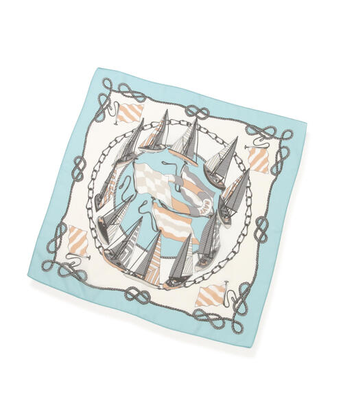 EDIT COLOGNE（エディットコロン）の「ヨット柄シアースカーフ（ストール/ショール・レディース・ベージュ/ブルー/ブラック・ﾌﾘ-）」の7枚目の写真