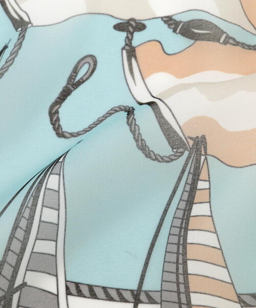 EDIT COLOGNE（エディットコロン）の「ヨット柄シアースカーフ（ストール/ショール・レディース・ベージュ/ブルー/ブラック・ﾌﾘ-）」の9枚目の写真