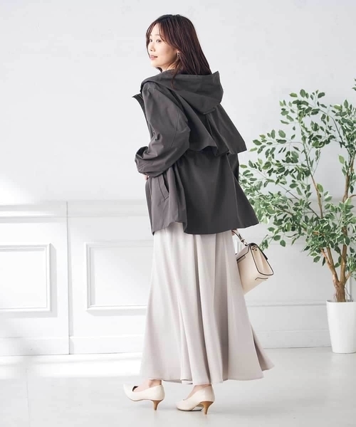 a.v.v（アーヴェヴェ）の「【微撥水/雑誌InRed(宝島社)4月号掲載】フーデットユーティリティジャケット（ブルゾン・レディース・アイボリー/ベージュ/チャコールグレー・40/38/42/36/34）」の19枚目の写真