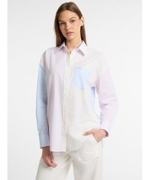 GUESS JEANS Ls Oversize Pockets Shirt 長袖シャツ レディース