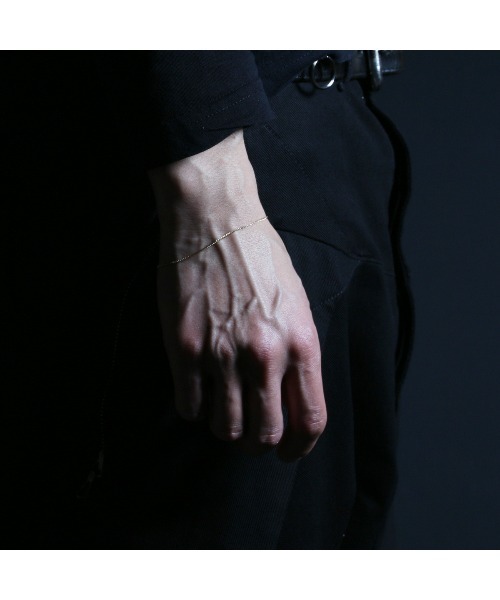 JAM HOME MADE（ジャムホームメイド）の「R18K ブレスレット 喜平M 17cm/メンズ/レディース/ユニセックス/18金イエローゴールド（ブレスレット・メンズ・イエローゴールド・ONE SIZE）」の2枚目の写真