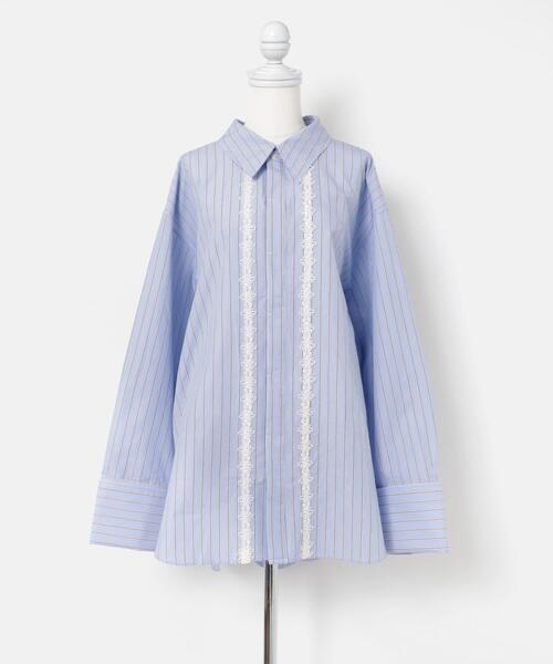 THE GOODLAND MARKET（ザグッドランドマーケット）の「cwtch　MULTIWAY WIDE SHIRTS（シャツ/ブラウス・レディース・ライトブルー/ホワイト・FREE）」の21枚目の写真