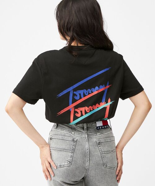 tommy jeans(トミー ジーンズ)の「レギュラーツイステッドシグネチャーTシャツ(Tシャツ/カットソー・メンズ・ホワイト/ブラック・LARGE/SMALL/X-LARGE/MEDIUM)」の22枚目の写真