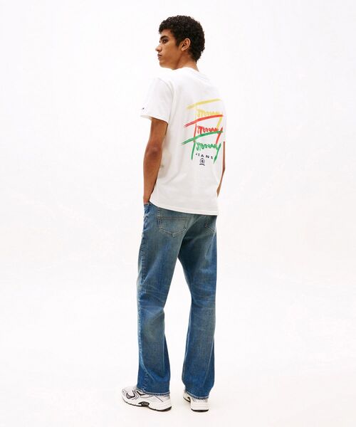 tommy jeans(トミー ジーンズ)の「レギュラーツイステッドシグネチャーTシャツ(Tシャツ/カットソー・メンズ・ホワイト/ブラック・LARGE/SMALL/X-LARGE/MEDIUM)」の9枚目の写真