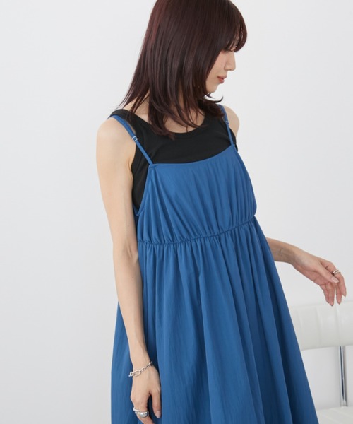 Auntie Rosa Holiday（アンティローザホリデー）の「ボリュームマキシキャミワンピース / 前後2WAY（ワンピース・レディース・ブルー/ライム/その他/ブラック・FREE）」の9枚目の写真
