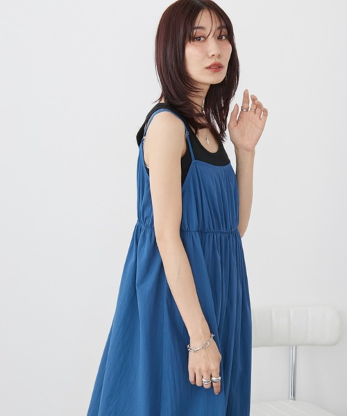 Auntie Rosa Holiday（アンティローザホリデー）の「ボリュームマキシキャミワンピース / 前後2WAY（ワンピース・レディース・ブルー/ライム/その他/ブラック・FREE）」の10枚目の写真