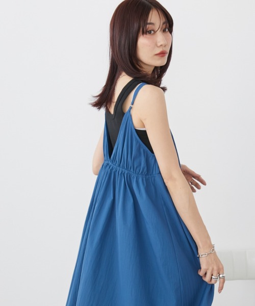 Auntie Rosa Holiday（アンティローザホリデー）の「ボリュームマキシキャミワンピース / 前後2WAY（ワンピース・レディース・ブルー/ライム/その他/ブラック・FREE）」の11枚目の写真