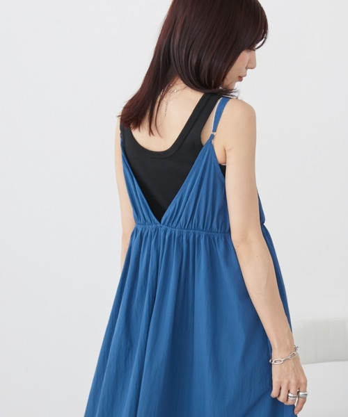 Auntie Rosa Holiday（アンティローザホリデー）の「ボリュームマキシキャミワンピース / 前後2WAY（ワンピース・レディース・ブルー/ライム/その他/ブラック・FREE）」の12枚目の写真
