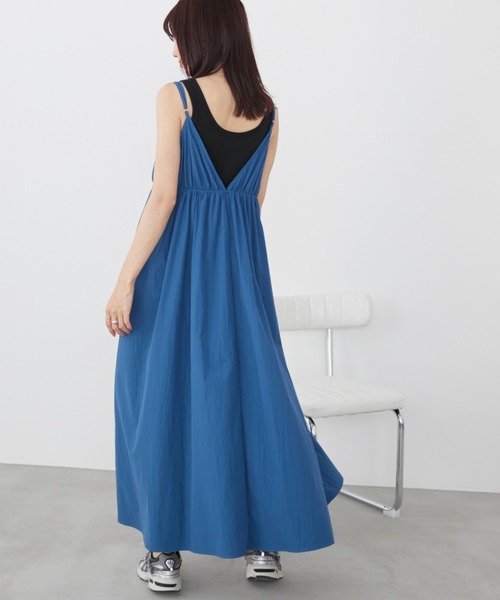 Auntie Rosa Holiday（アンティローザホリデー）の「ボリュームマキシキャミワンピース / 前後2WAY（ワンピース・レディース・ブルー/ライム/その他/ブラック・FREE）」の8枚目の写真