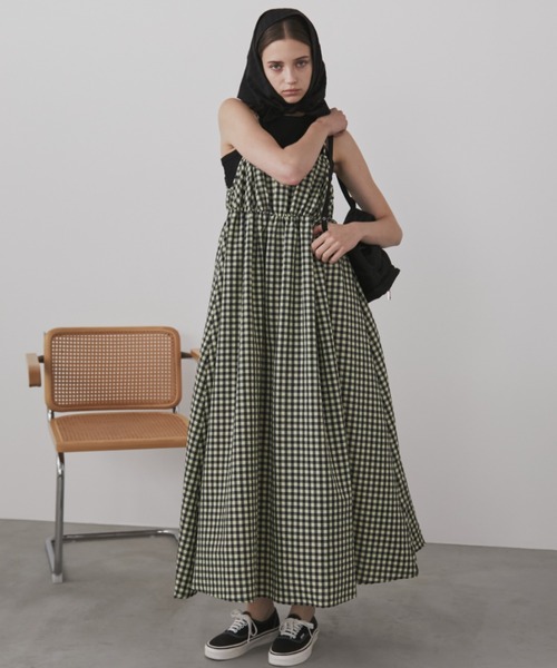 Auntie Rosa Holiday（アンティローザホリデー）の「ボリュームマキシキャミワンピース / 前後2WAY（ワンピース・レディース・ブルー/ライム/その他/ブラック・FREE）」の15枚目の写真