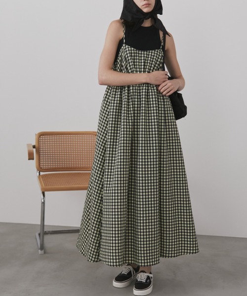 Auntie Rosa Holiday（アンティローザホリデー）の「ボリュームマキシキャミワンピース / 前後2WAY（ワンピース・レディース・ブルー/ライム/その他/ブラック・FREE）」の14枚目の写真