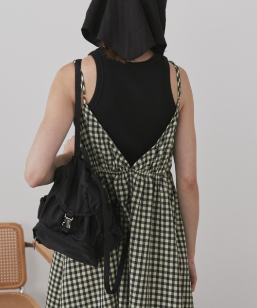 Auntie Rosa Holiday（アンティローザホリデー）の「ボリュームマキシキャミワンピース / 前後2WAY（ワンピース・レディース・ブルー/ライム/その他/ブラック・FREE）」の20枚目の写真