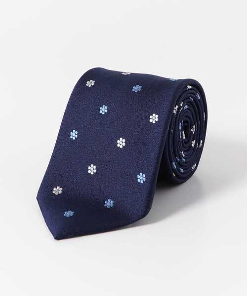 URBAN RESEARCH DOORS(アーバンリサーチドアーズ)の「LIFE STYLE TAILOR 25SS国内タイ小紋2(ネクタイ・メンズ・ネイビー/グリーン/グレー・-)」の1枚目の写真