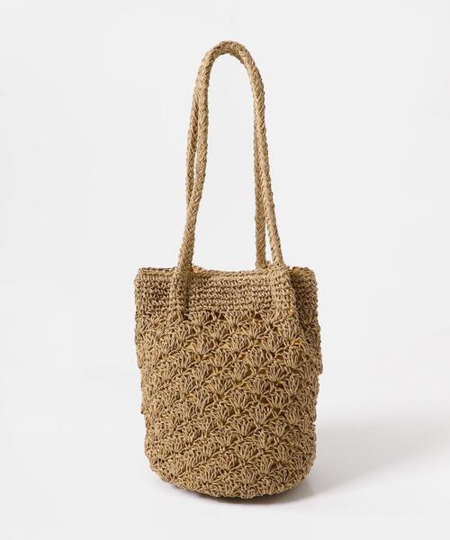 RODE SKO（ロデスコ）の「ペーパーショルダートートバッグ（トートバッグ・レディース・ナチュラル/グレー/グリーン/オレンジ・ONE）」の6枚目の写真