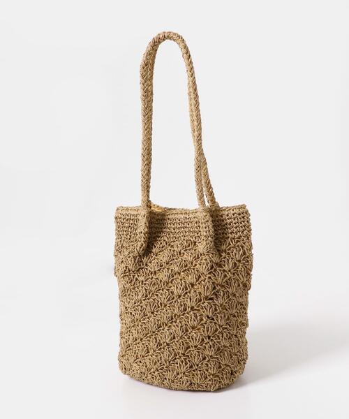 RODE SKO（ロデスコ）の「ペーパーショルダートートバッグ（トートバッグ・レディース・ナチュラル/グレー/グリーン/オレンジ・ONE）」の7枚目の写真