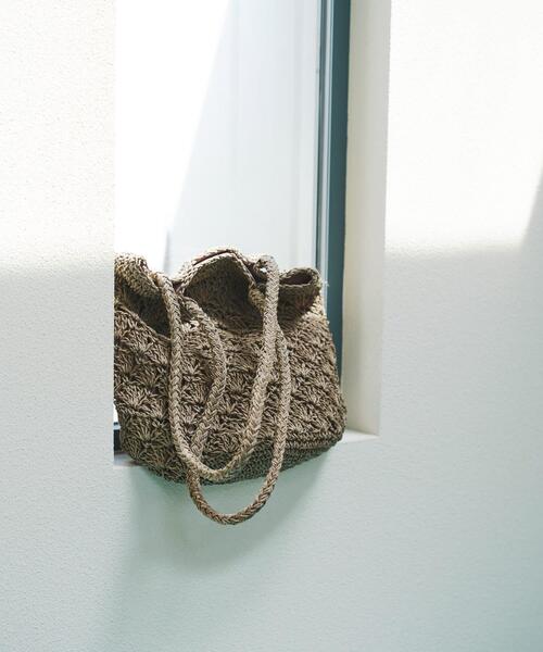 RODE SKO（ロデスコ）の「ペーパーショルダートートバッグ（トートバッグ・レディース・ナチュラル/グレー/グリーン/オレンジ・ONE）」の18枚目の写真