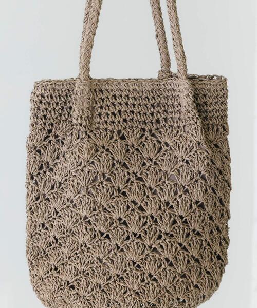 RODE SKO（ロデスコ）の「ペーパーショルダートートバッグ（トートバッグ・レディース・ナチュラル/グレー/グリーン/オレンジ・ONE）」の22枚目の写真