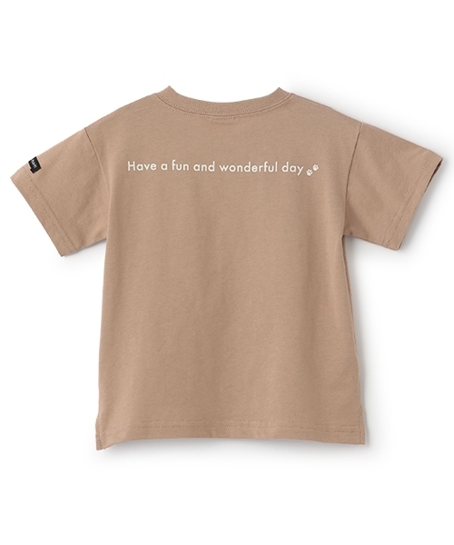 petit main（プティマイン）の「【防汚加工】DOGグラフィック半袖Tシャツ（Tシャツ/カットソー・キッズ・ラベンダー/モカ/オフホワイト・100cm/90cm/110cm/80ｃｍ/120cm/130cm）」の13枚目の写真